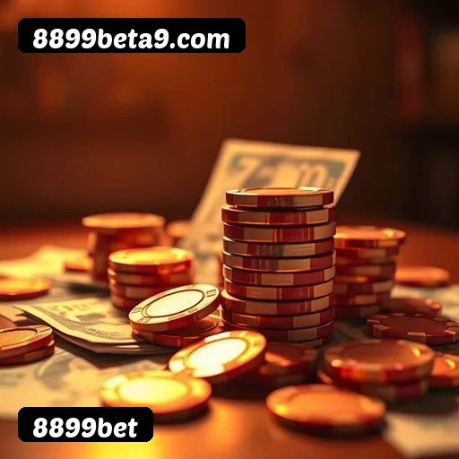 8899bet bônus R$5.000 + 500 giros - Rollover 35x, prazo 30 dias, 38% taxa conversão